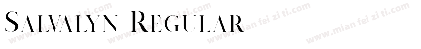 Salvalyn Regular字体转换